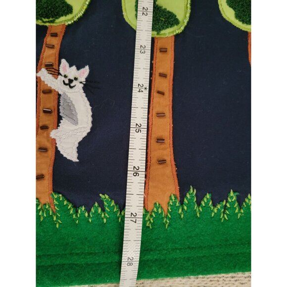 Michael Simon Lite Blue Cardigan Plus size 1X Forest Animals - Picture 9 of 9